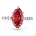 Platinum Lab-Grown Pink Diamond Engagement Ring