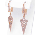 Pink Diamond Earrings